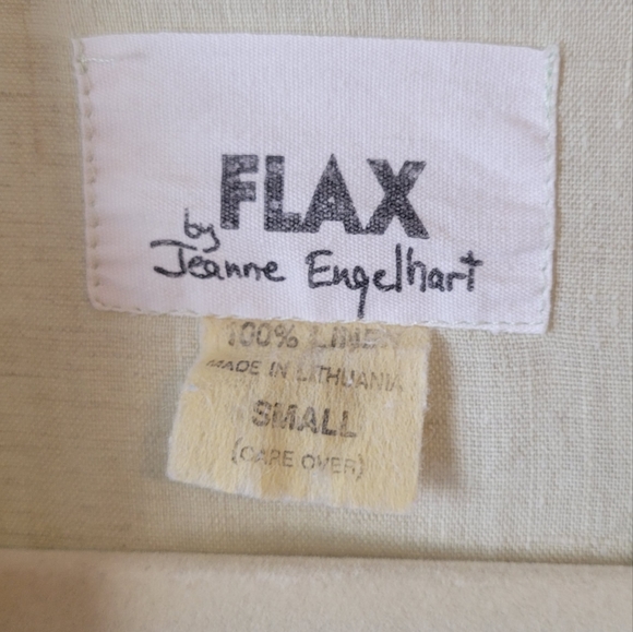 FLAX BY JEANNE ENGELHART button down 100% linen - Picture 2 of 5